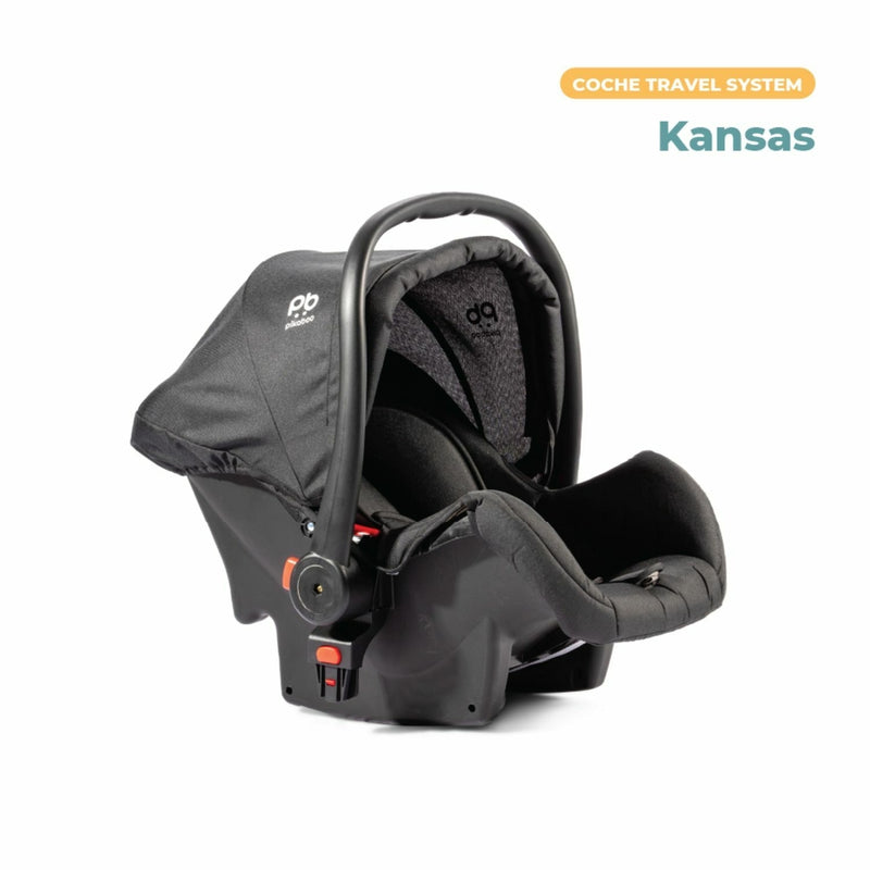 Coche Cuna Travel System Pikaboo Kansas Negro